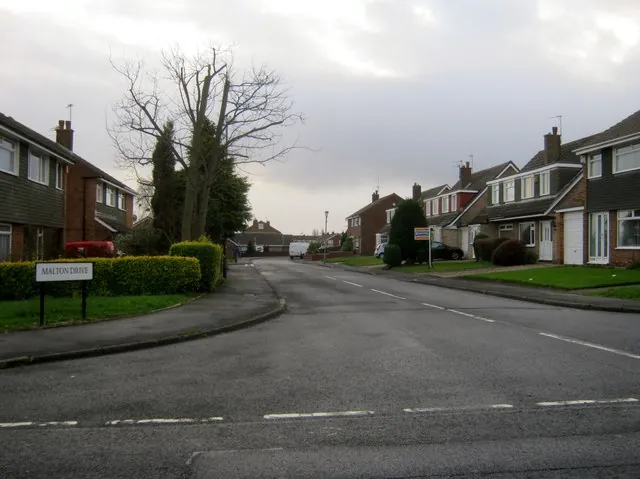 Malton Drive, a residential street in Bishopsgarth, Stockton-on-Tees