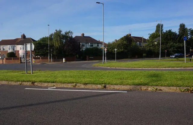 Oxbridge Lane seen from Oxbridge Avenue, Stockton-on-Tees