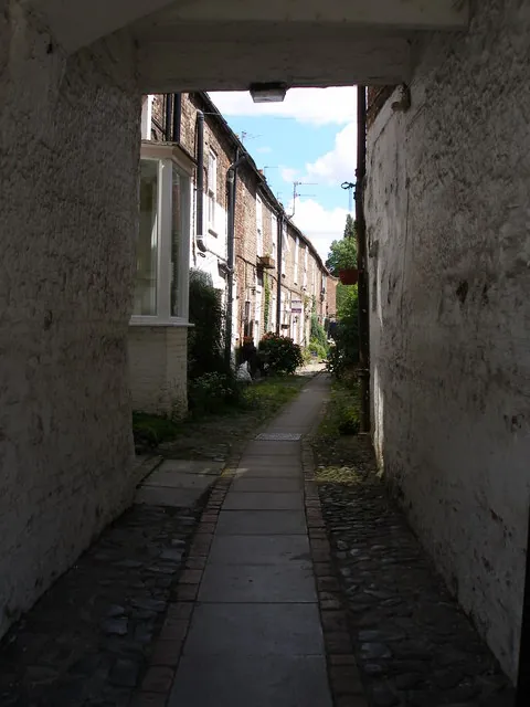 Carlton Terrace, a row of houses off Yarm High Street