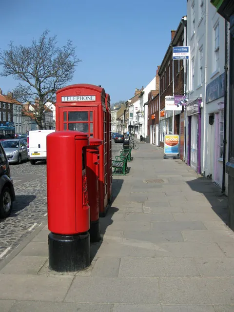 Yarm's broad High Street in the town's conservation area